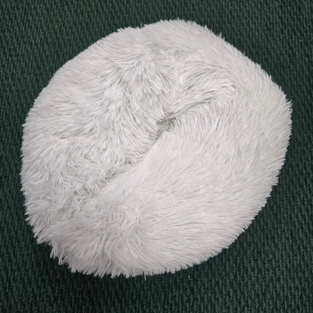 XS Calming Pet Bed 40cm White